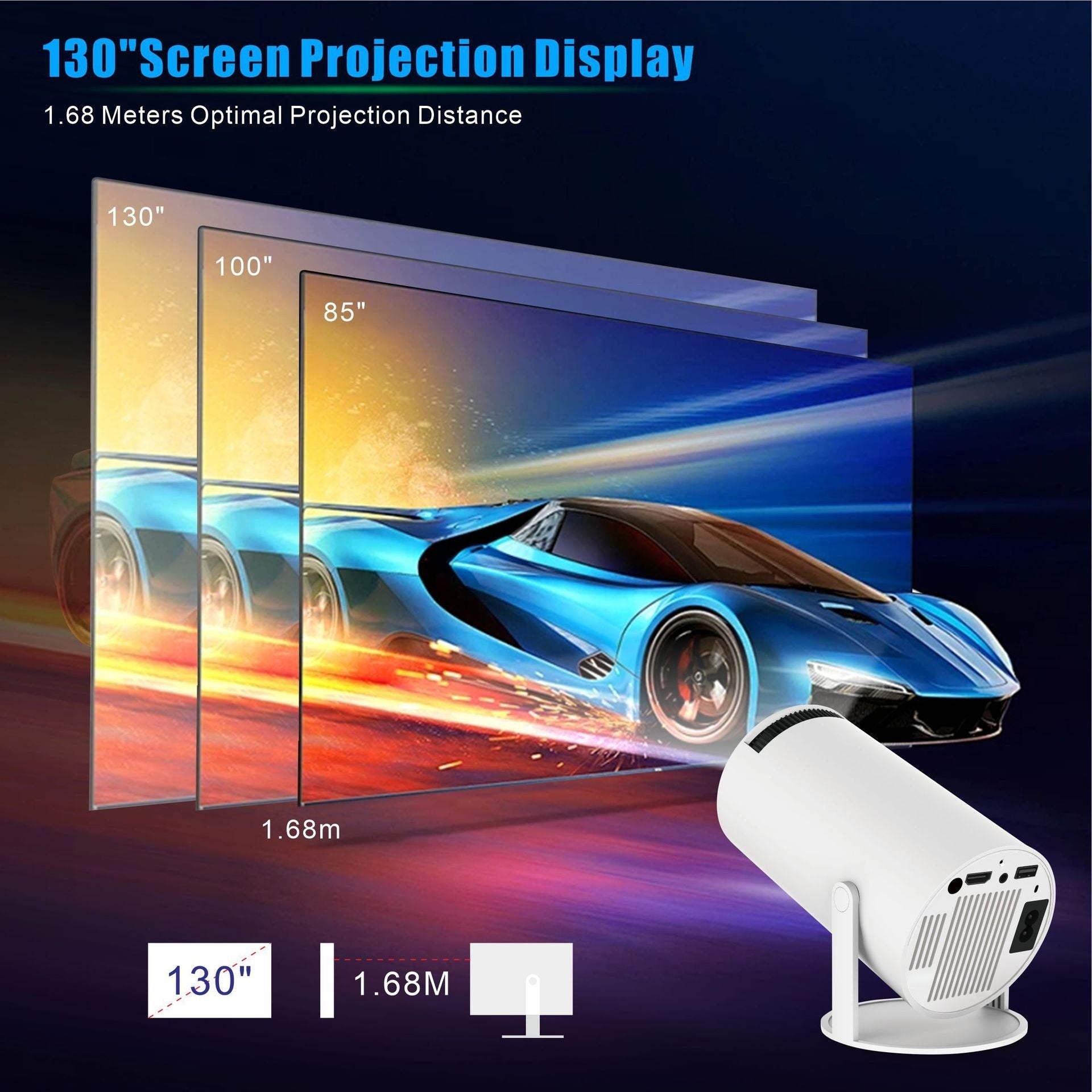 HY300 proyector de video inteligente
