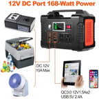 200W Portable Power Station, FlashFish 40800mAh Solar Generator