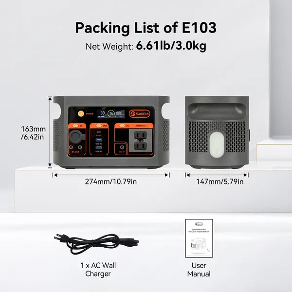 FF Flashfish E103 300W Portable Power Station