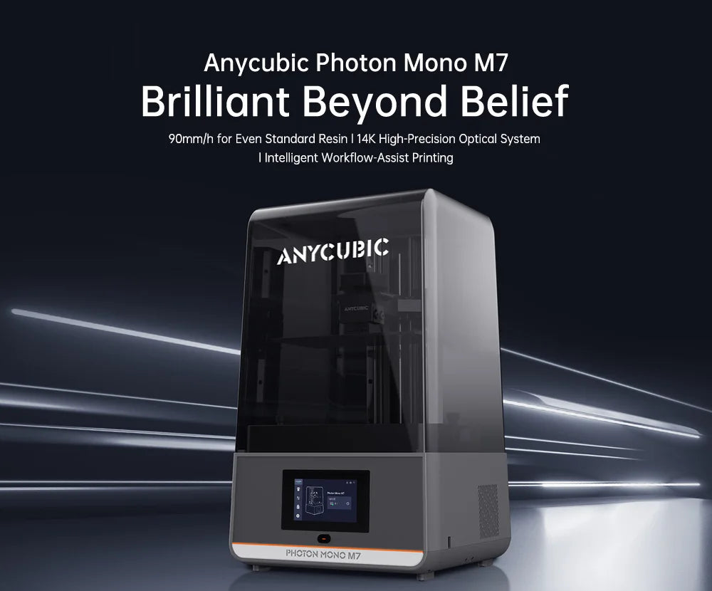 ANYCUBIC Photon Mono M7 AE Version Mono MSLA 3D Printer High Speed Resin Photocuring 14K 10'' LCD Printing Size 223*230*126mm