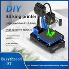 Easythreed K7 Portable Mini Desktop 3D Printer Household DIY Model Making 3D Printing Machine Entry Printer for Beginners & Kids