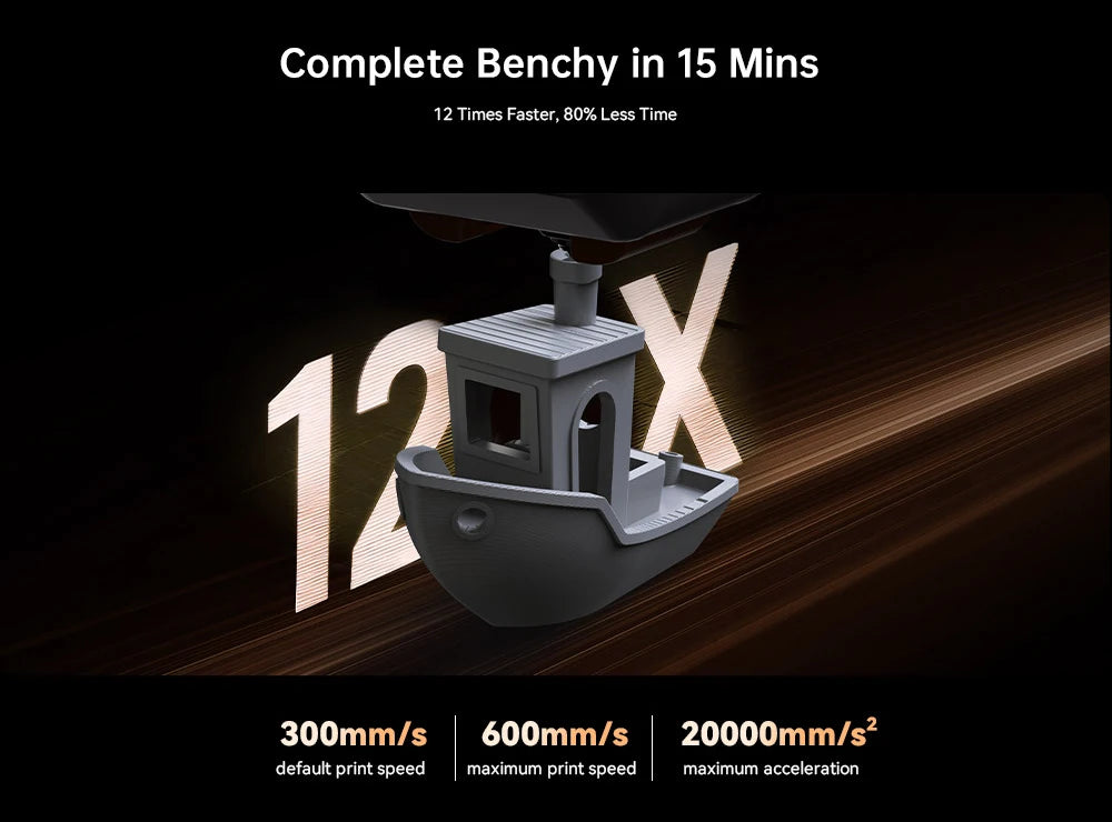 Anycubic Kobra S1 Max Combo Multicolor 3D Printer Max 600mm/s Fast Speed with 350℃ Hotend Hardened Steel Nozzle, 350×350×350mm