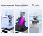 ANYCUBIC Wash & Cure 3 For Photon Mono 4 LCD SLA 3D Printer Models UV Rotary Curing Resin Cleaning Machine 2 in 1