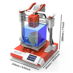 EasyThreed K6 3D Printer FDM Desktop Printing Machine 100x100x100mm/4x4x4inches Removable Platform with 2.4'' Touchscreen