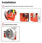 K9 EasyThreed K7 Mini 3D Printer Quick Install One-click Printing Silent Mainboard Impresora 3d Printer Kit for DIY Kids Gift