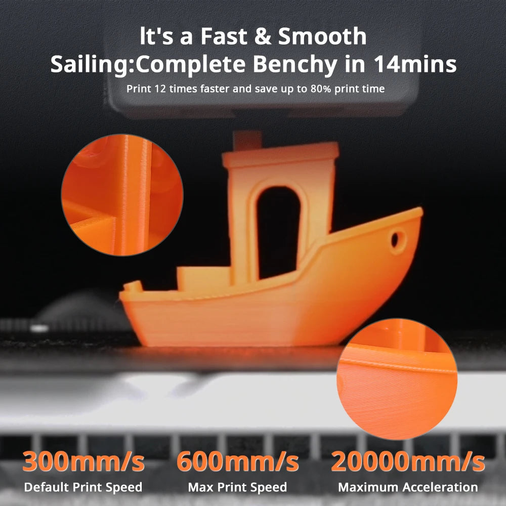 ANYCUBIC Kobra X 3D Printer 2X Speed & Filament Saving Auto Leveling Max 600mm/s Print Speed Soft & Hard Multi-color 3D Printer