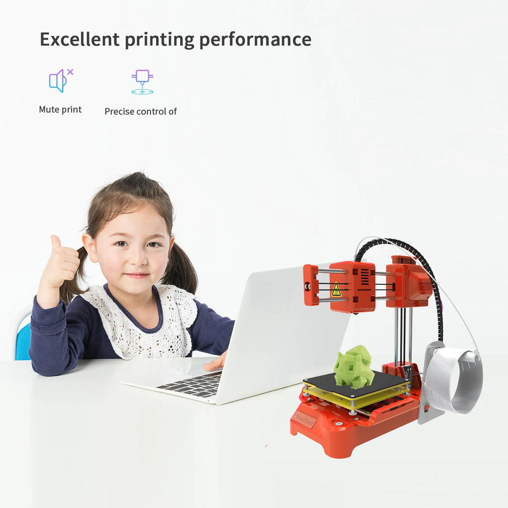 K9 EasyThreed K7 Mini 3D Printer Quick Install One-click Printing Silent Mainboard Impresora 3d Printer Kit for DIY Kids Gift