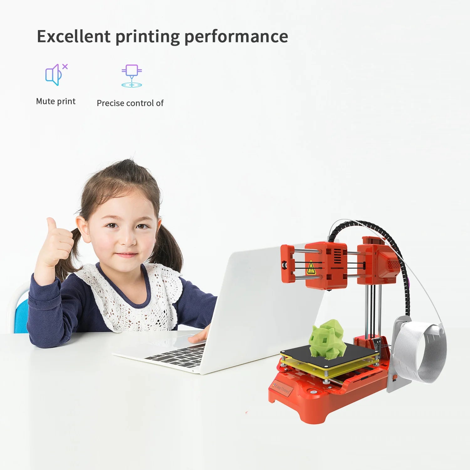 K9 EasyThreed K7 Mini 3D Printer Quick Install One-click Printing Silent Mainboard Impresora 3d Printer Kit for DIY Kids Gift