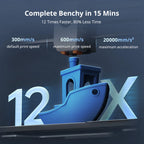 Anycubic Kobra S1 Max Combo Multicolor 3D Printer Max 600mm/s Fast Speed with 350℃ Hotend Hardened Steel Nozzle, 350×350×350mm
