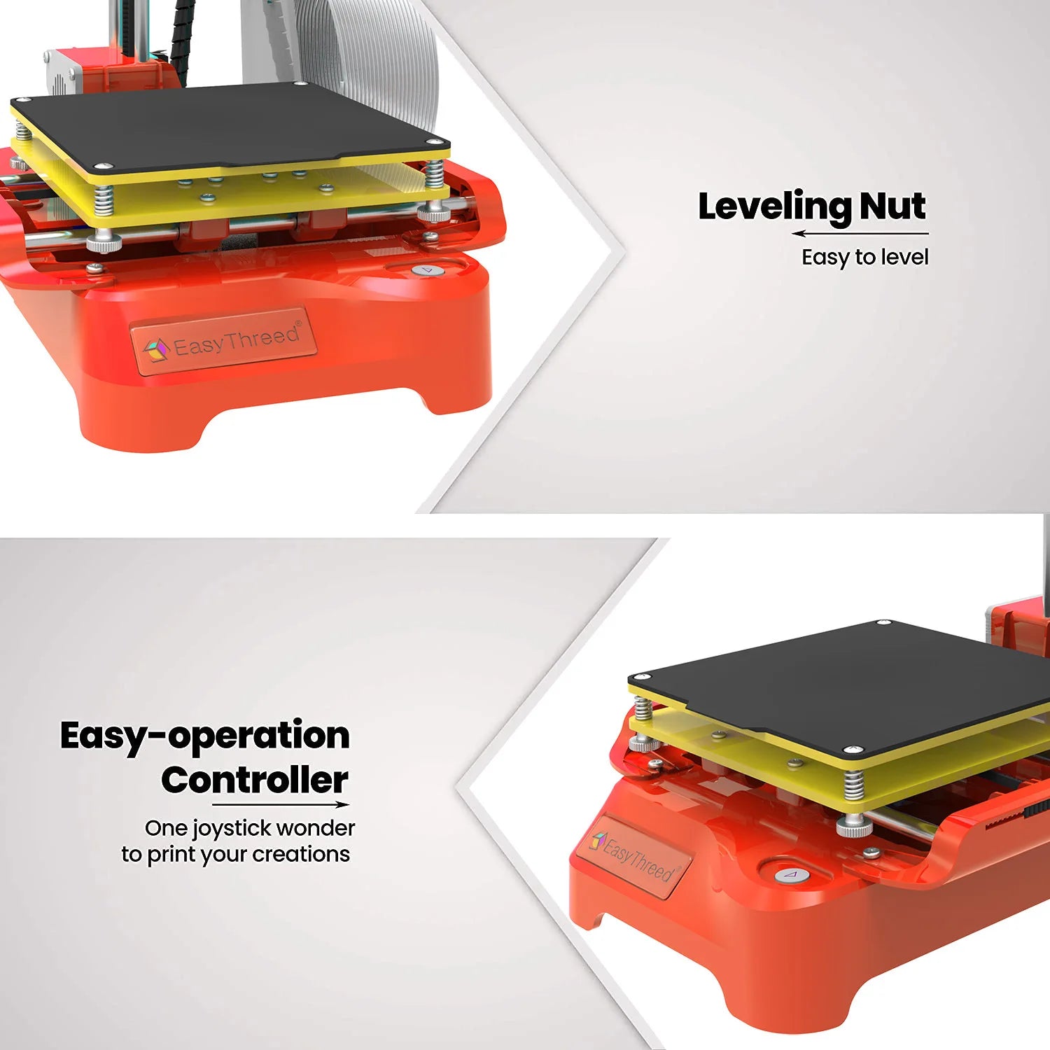 K9 EasyThreed K7 Mini 3D Printer Quick Install One-click Printing Silent Mainboard Impresora 3d Printer Kit for DIY Kids Gift