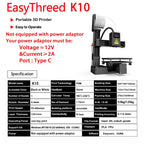 3D Printer High Layer Resolutions Frequency Division Multiplexing ABS All Metal Nozzle Small 3D Printer For Model Making EU