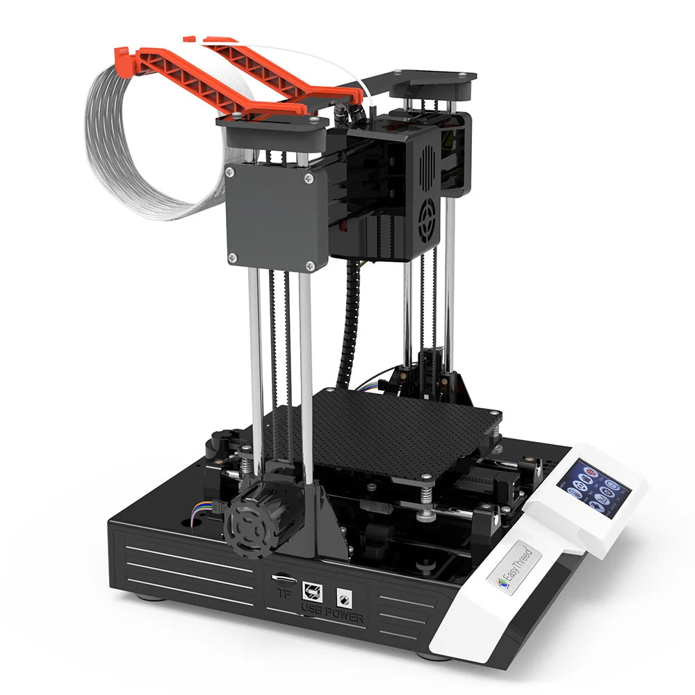 EasyThreed K6 3D Printer FDM Desktop Printing Machine 100x100x100mm/4x4x4inches Removable Platform with 2.4'' Touchscreen