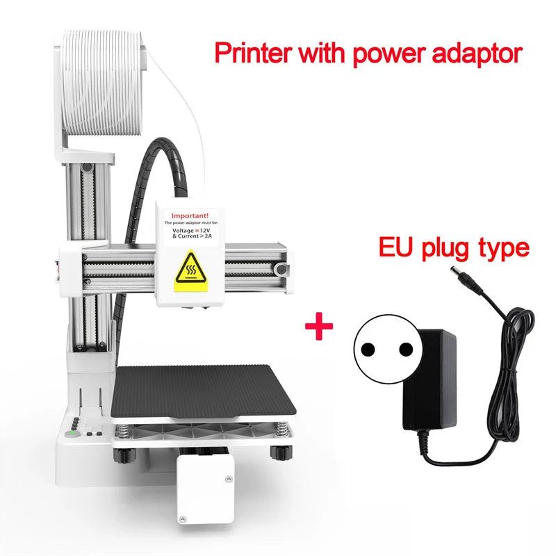 3D Printer High Layer Resolutions Frequency Division Multiplexing ABS All Metal Nozzle Small 3D Printer For Model Making EU