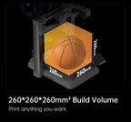 ANYCUBIC Kobra X 3D Printer 2X Speed & Filament Saving Auto Leveling Max 600mm/s Print Speed Soft & Hard Multi-color 3D Printer