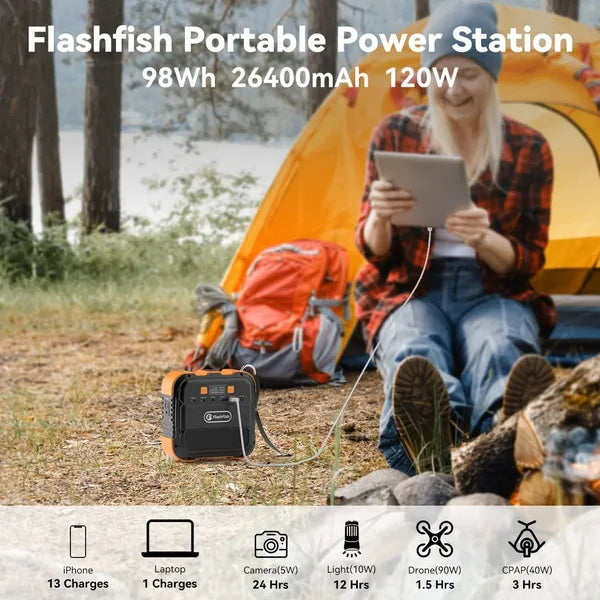 Flashfish 120W Portable Power Station,