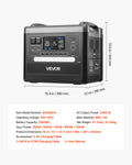 Portable Power Station, 2400W 2160Wh